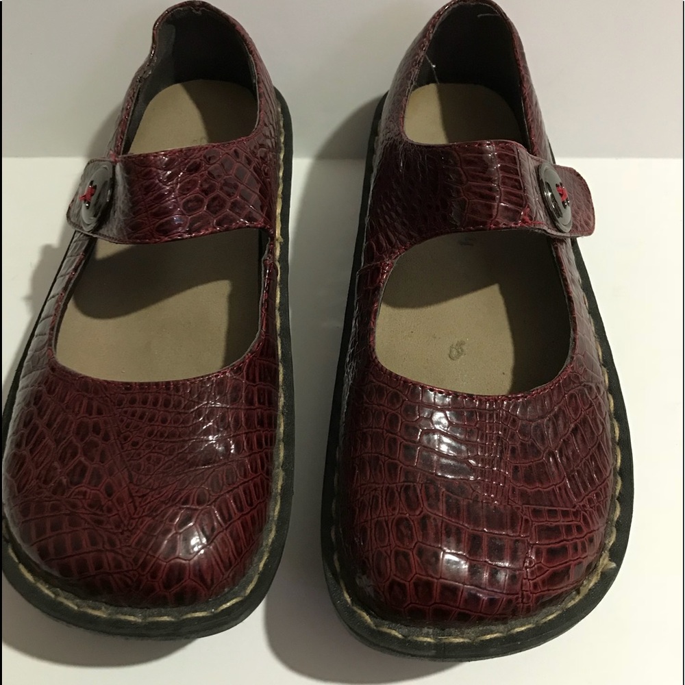 SAVVY Jane Maroon Croc Nursing Clogs